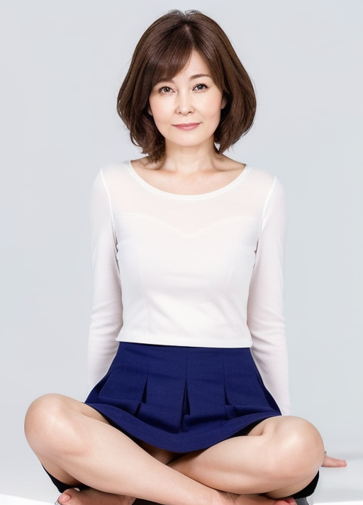 01430-2949512247-masterpiece,best quality,higher,  , (mature_female_lady_1), beautiful face, face_focus, (simple background_1.2),mini skirts, foo.png